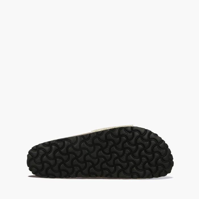 Birkenstock Madrid Micro Fibre Shiny Python Eggshell One-Strap Sandals