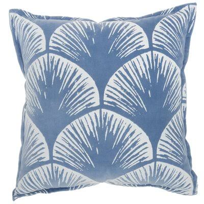 Nyla Square Pillow Cover & Insert Color: Blue