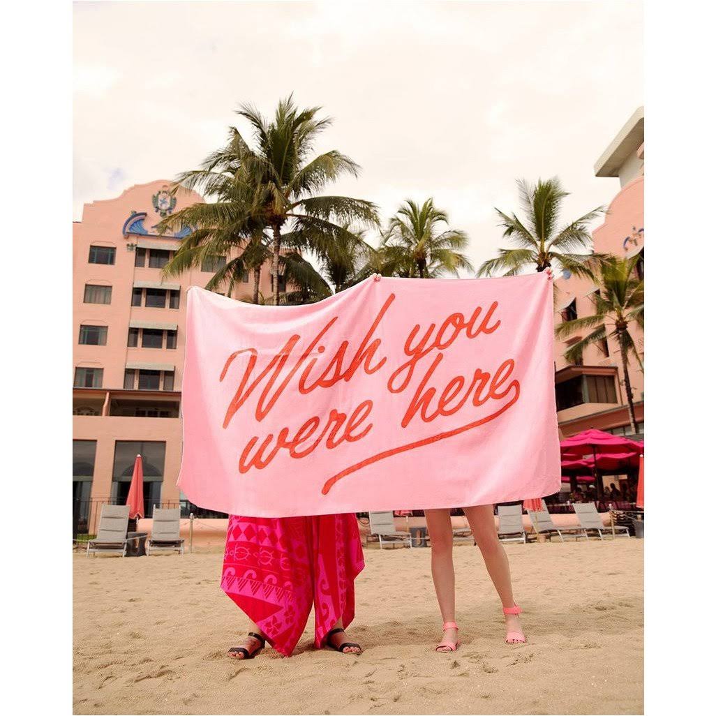 Ban.Do Beach, Please! Giant Towel (Wish You Were Here)