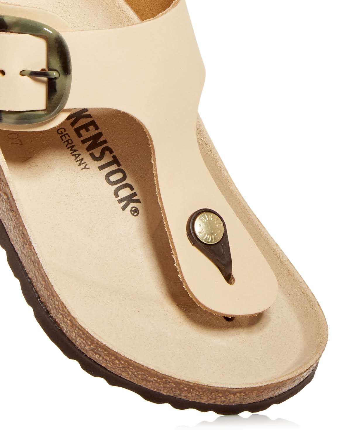 Birkenstock Women's Gizeh Big Buckle White Leather