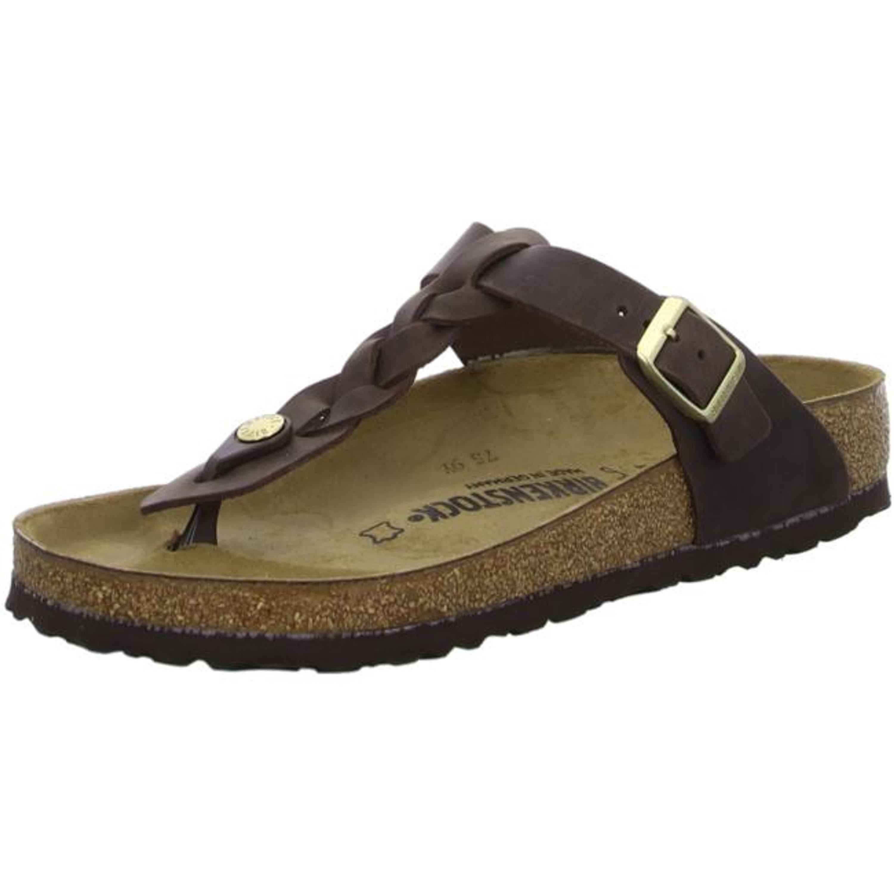Birkenstock Gizeh Oiled Leather Habana Thong Sandals