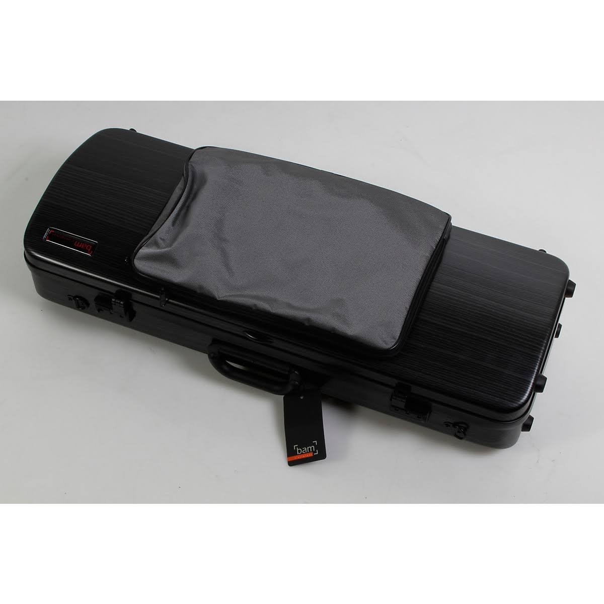 BAM 2202XL Hightech Large Adjustable Viola Case with Pocket Black Lazure 194744148606
