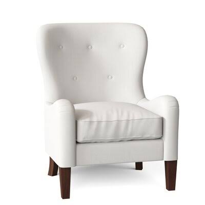 Gilliam 32x22 Wide Tufted Down Cushion Armchair Birch Lane Body Fabric: Classic Bleach White