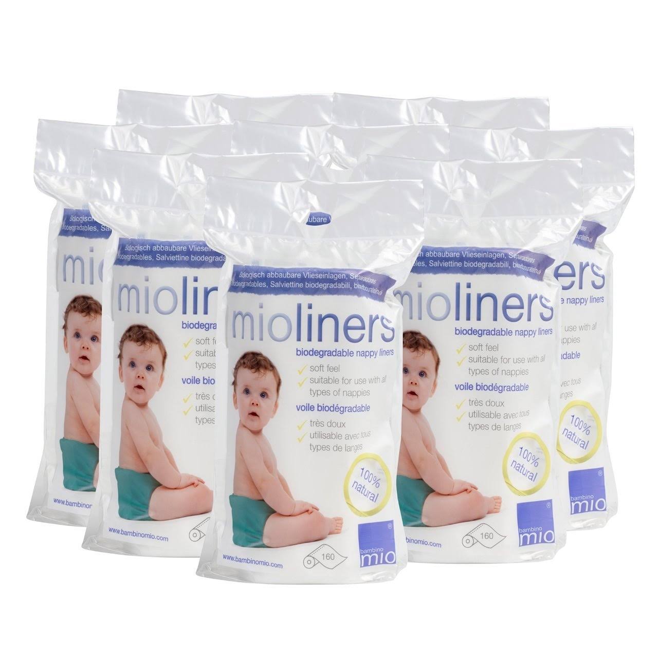 Bambino Mio, Mioliners (Diaper Liners), 8 Pack