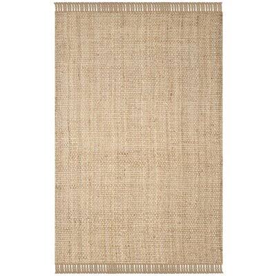 Cummington Handwoven Natural Area Rug Rug Size: Rectangle 5& x 8&