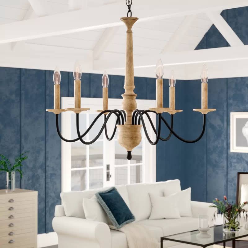 Helen 6 - Light Candle Style Classic / Traditional Chandelier