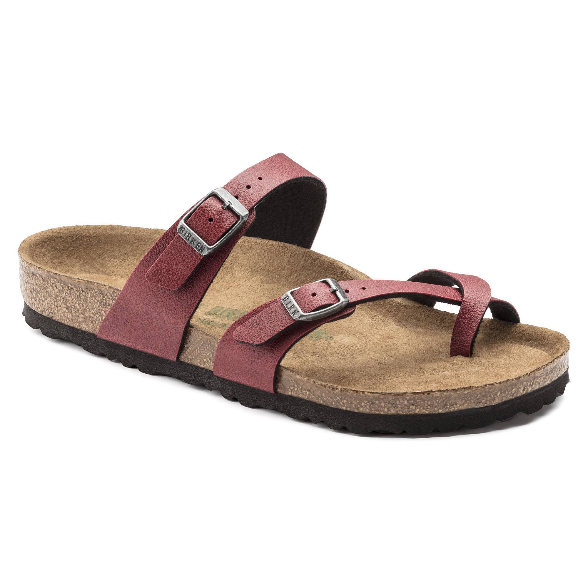 Birkenstock Mayari Vegan Bordeaux Pull Up 1009516 (Women's) 40