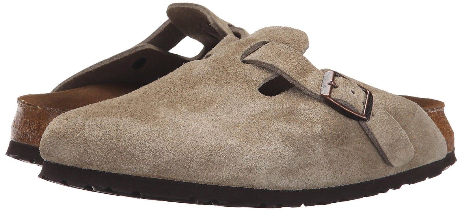 Birkenstock Boston Soft Footbed - Suede Taupe / 43 / Narrow
