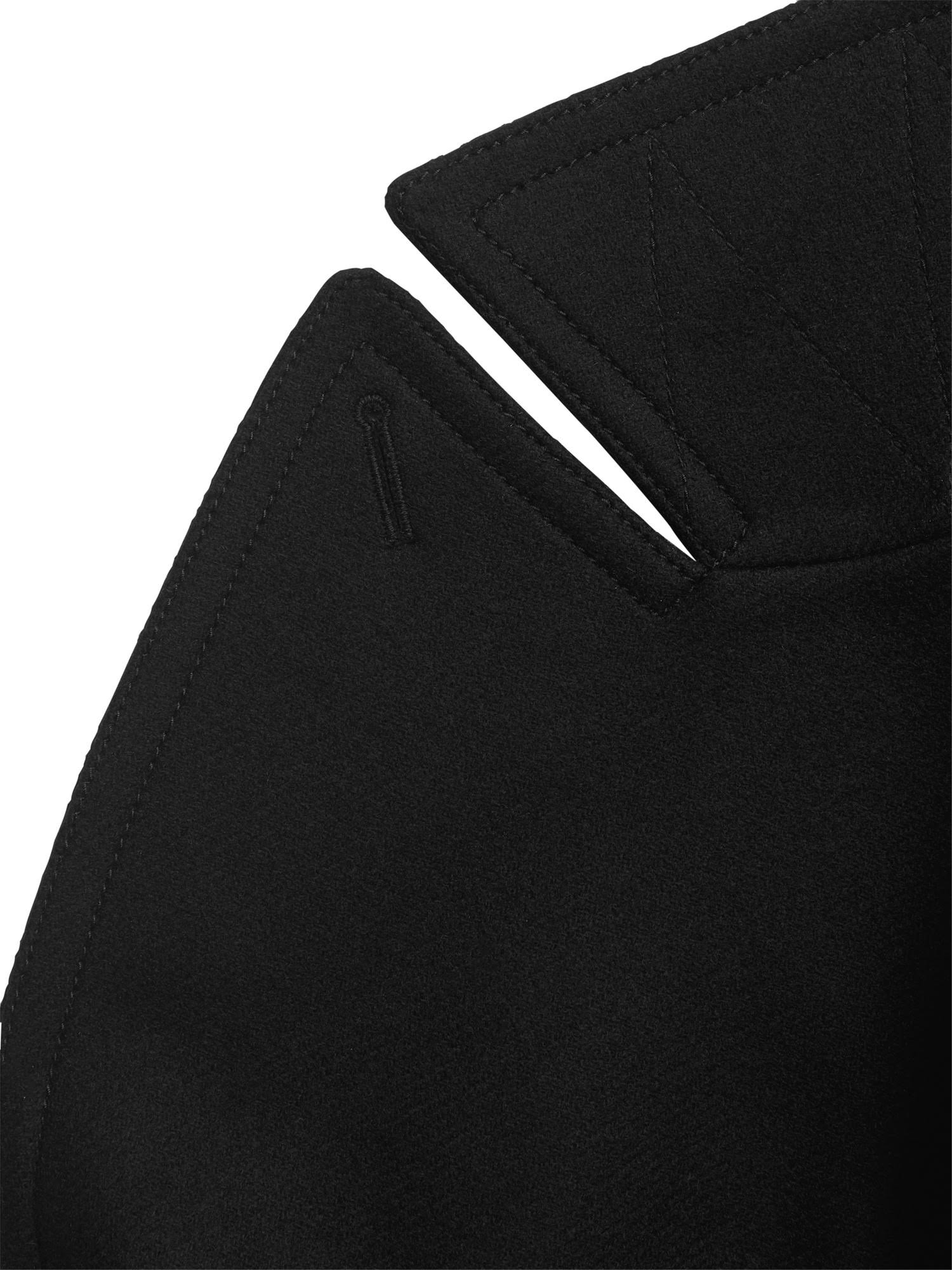 Banana Republic Men's Italian Melton Peacoat Black Size L