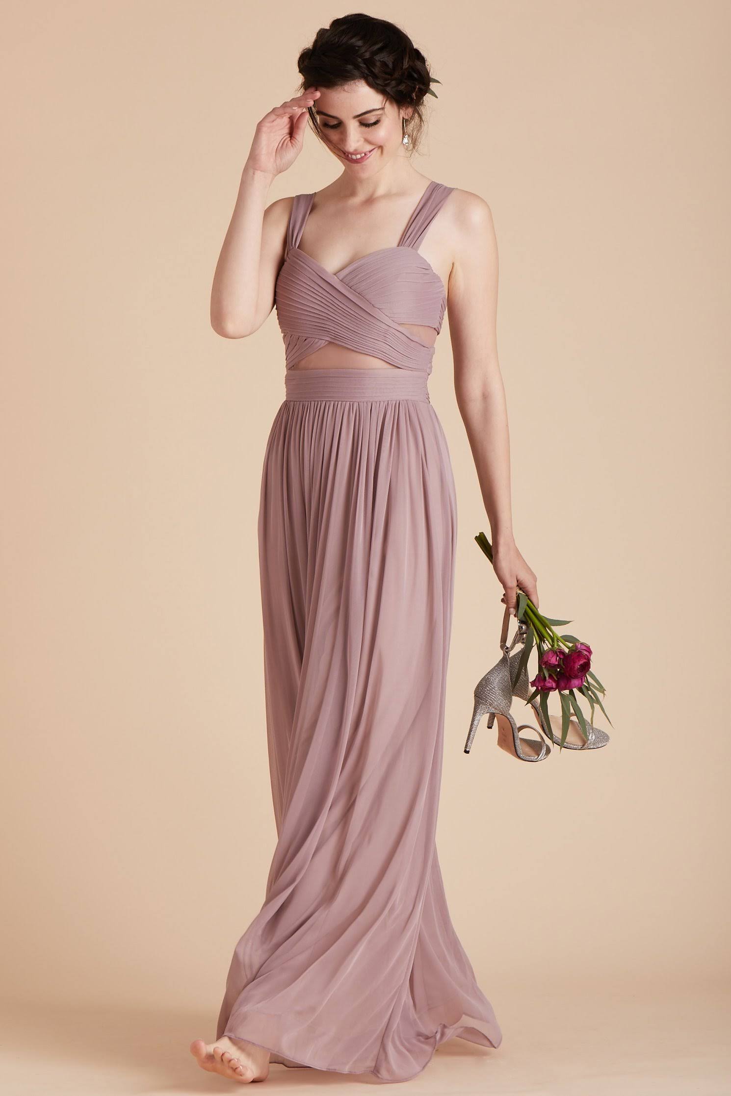 Birdy Grey Elsye Bridesmaid Dress in Mauve S / Mauve