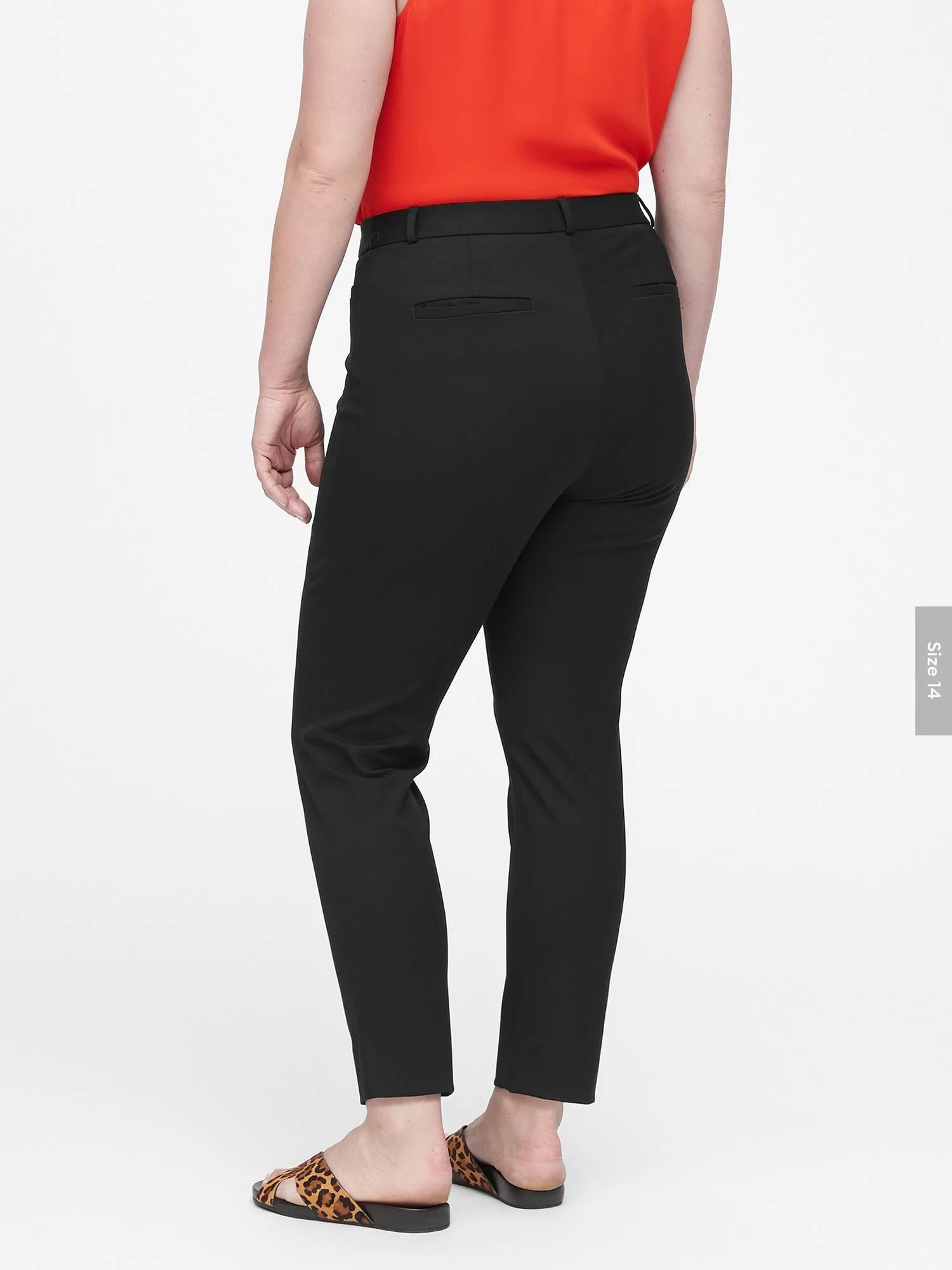 Banana Republic Women's Curvy Mid-Rise Skinny Sloan Pant Black Size 2 Long