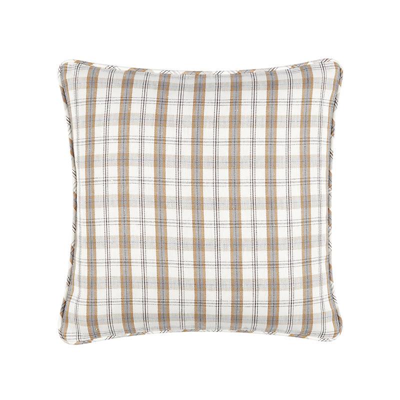 Suzanne Kasler Signature Holiday Plaid Pillow Cover - Linen Blanc - Ballard Designs