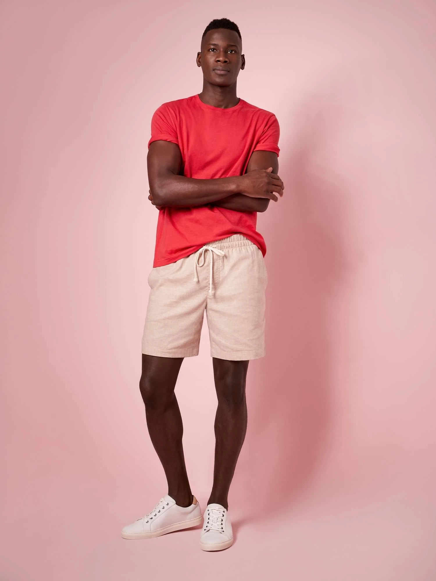 Banana Republic Men's Organic Soft Wash Crew-Neck T-Shirt Red Maraschino Pant Cherry Size XL