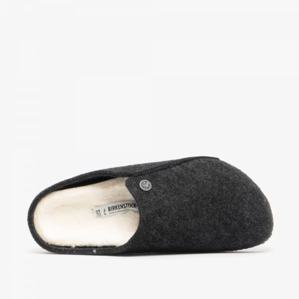Birkenstock Zermatt Wool Felt Anthracite Shearling Clogs