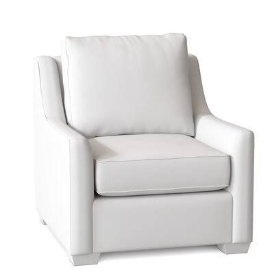 Swifton 33x22 Wide Armchair Birch Lane Body Fabric: Spinnsol Optic White