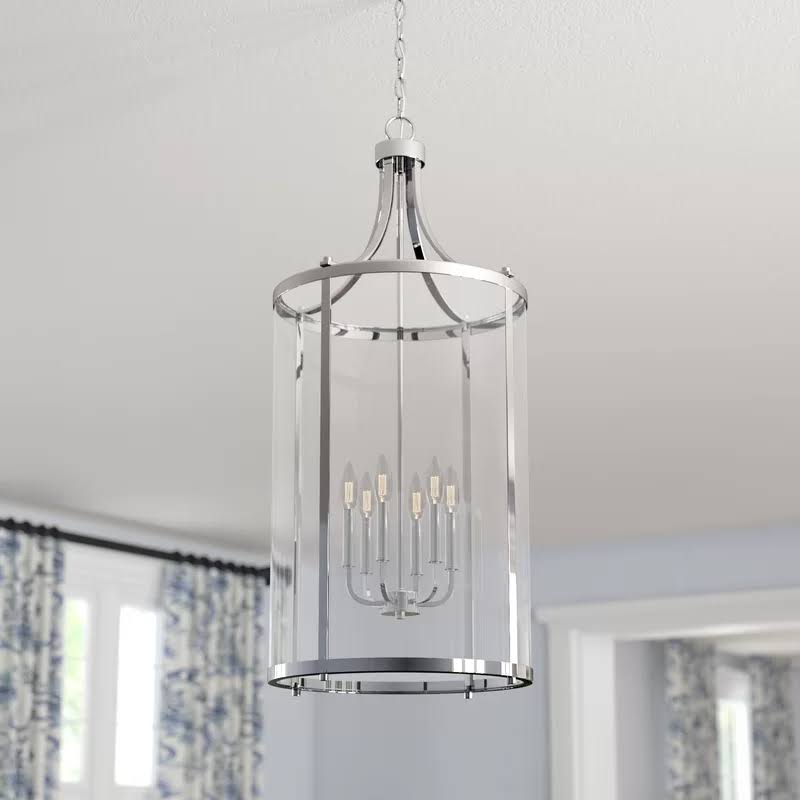Wayland 6-Light Lantern Pendant Finish: Satin Nickel