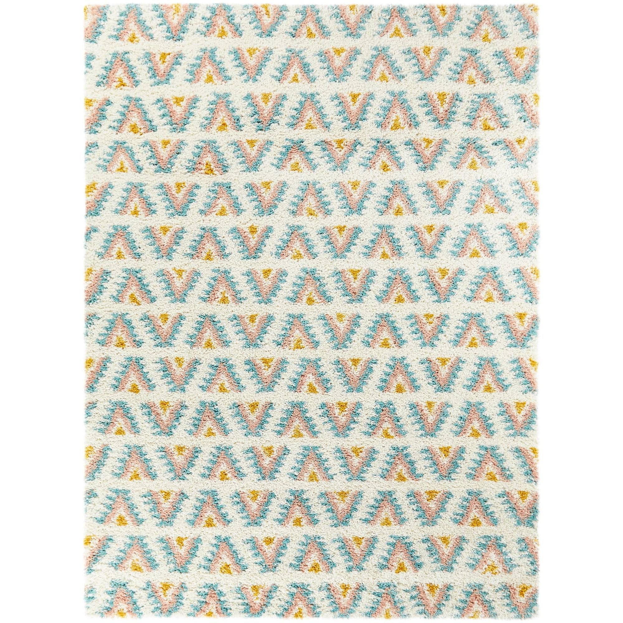 Hadley Geometric Moroccan Shag Berber Area Rug - 2&7x22 x 7& Runner - Rust