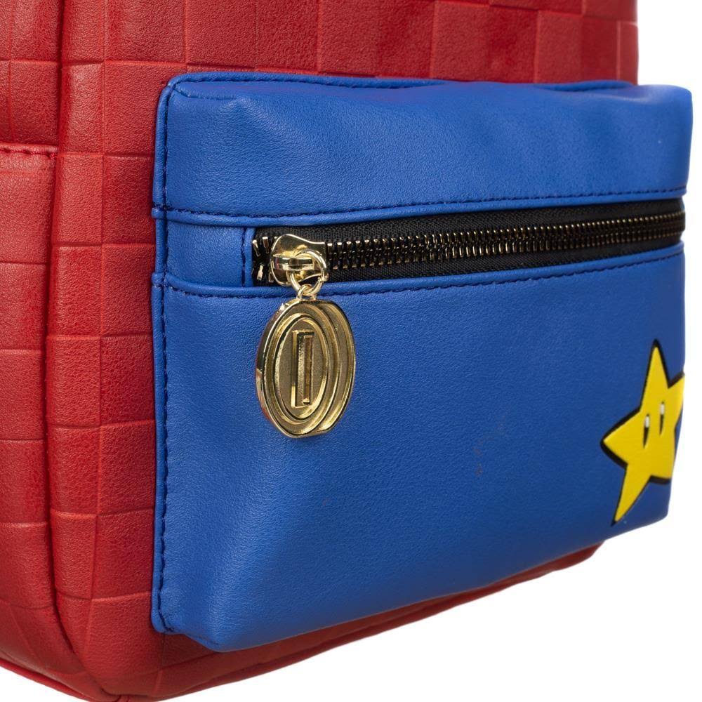Super Mario Red Checkered Mini Backpack