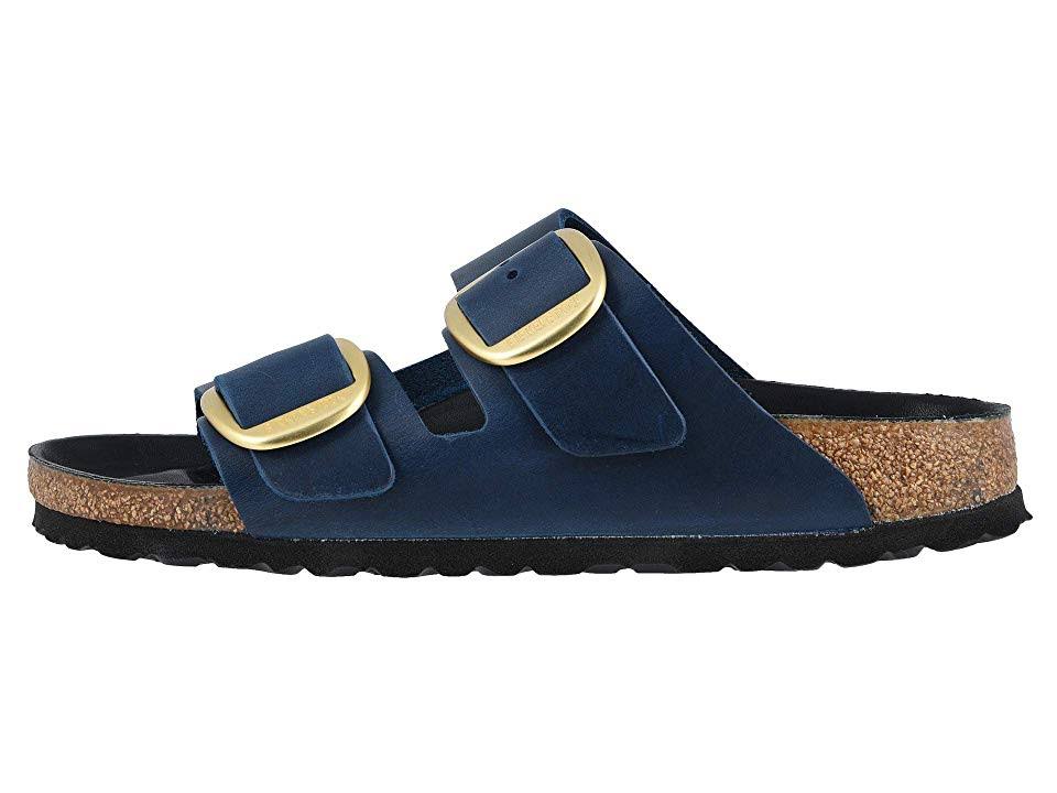Birkenstock Arizona Big Buckle Women's Shoes Blue Oiled Leather : 36 (US Women's 5-5.5) Narrow