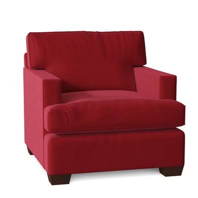 Anastagio 36x22 Wide Armchair Birch Lane Body Fabric: Bayou Flame