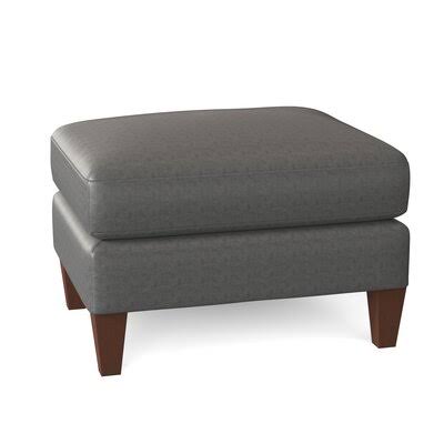 Barstow 26x22 Leather Rectangle Standard Ottoman AllModern Custom Upholstery Body Fabric: Vintage Flagstone