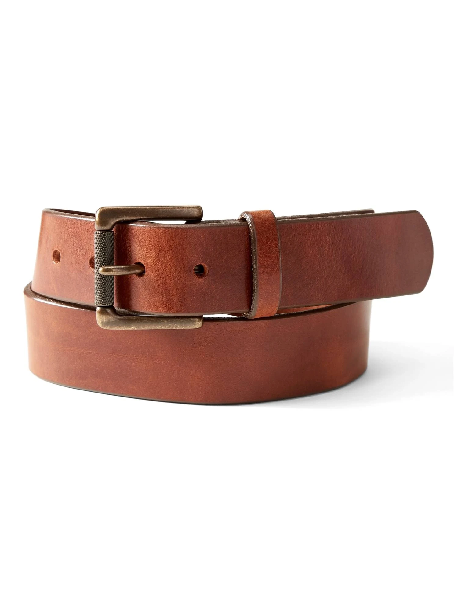 Banana Republic Men's Tumbled Leather Belt Cognac Size 34