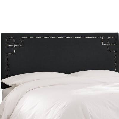 Mcardle Upholstered Panel Headboard Birch LANE? Size: Queen, Upholstery Color: Black