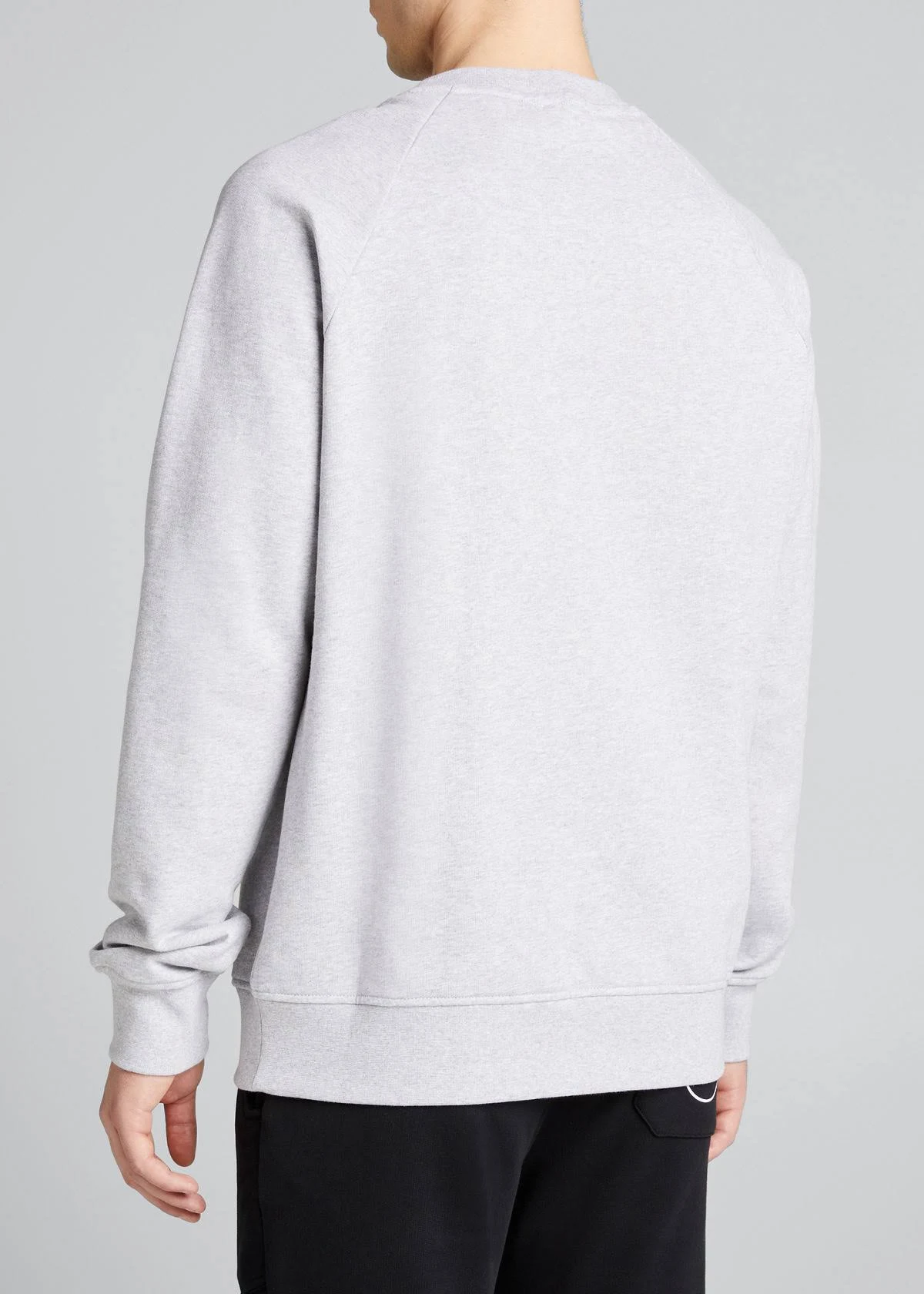 Balmain Men's Logo-Print Sweatshirt, Grey/Lt Pink, Men's, L