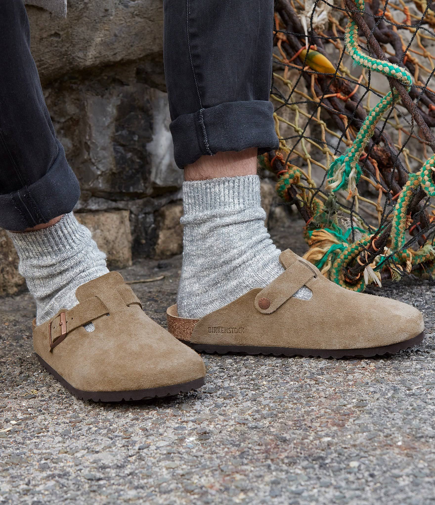 Birkenstock Boston Soft Footbed Clog - 45 - Mocha Suede