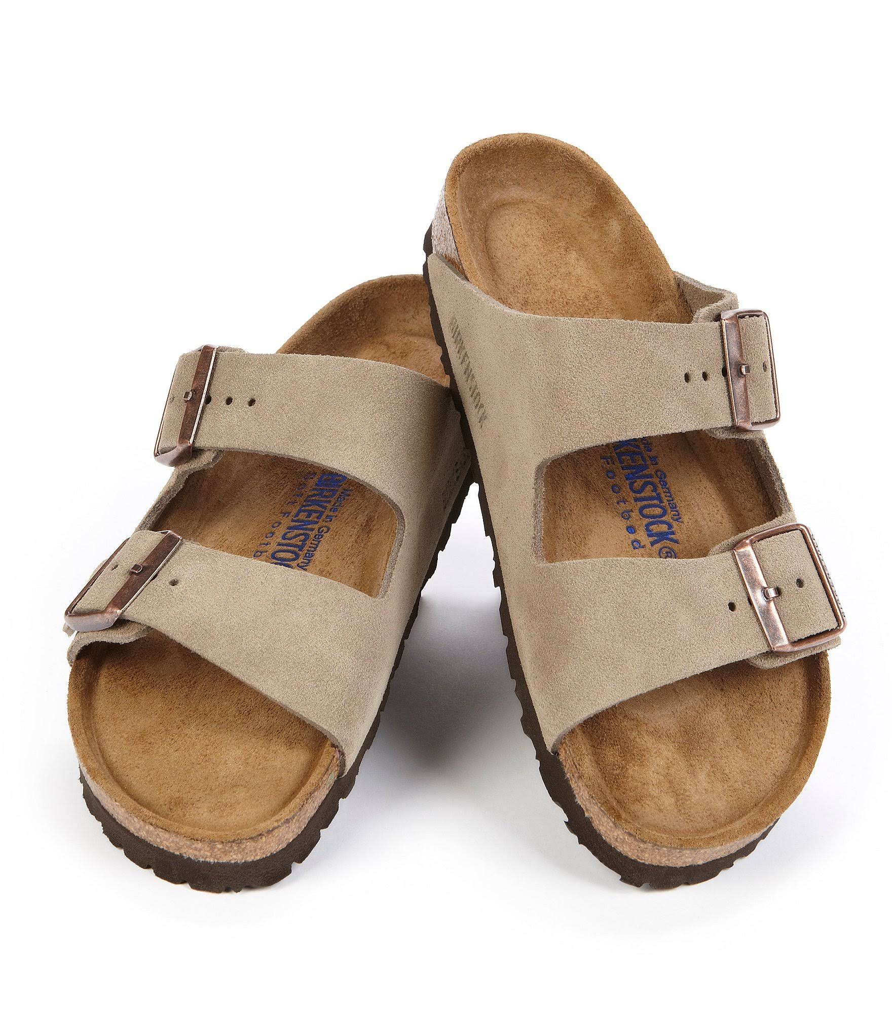 Birkenstock Arizona Soft Footbed Sandal - 40 - Mocha Suede