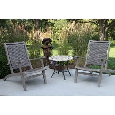 Zain 3 Piece Rattan Seating Group Birch Lane Frame Color: Gray