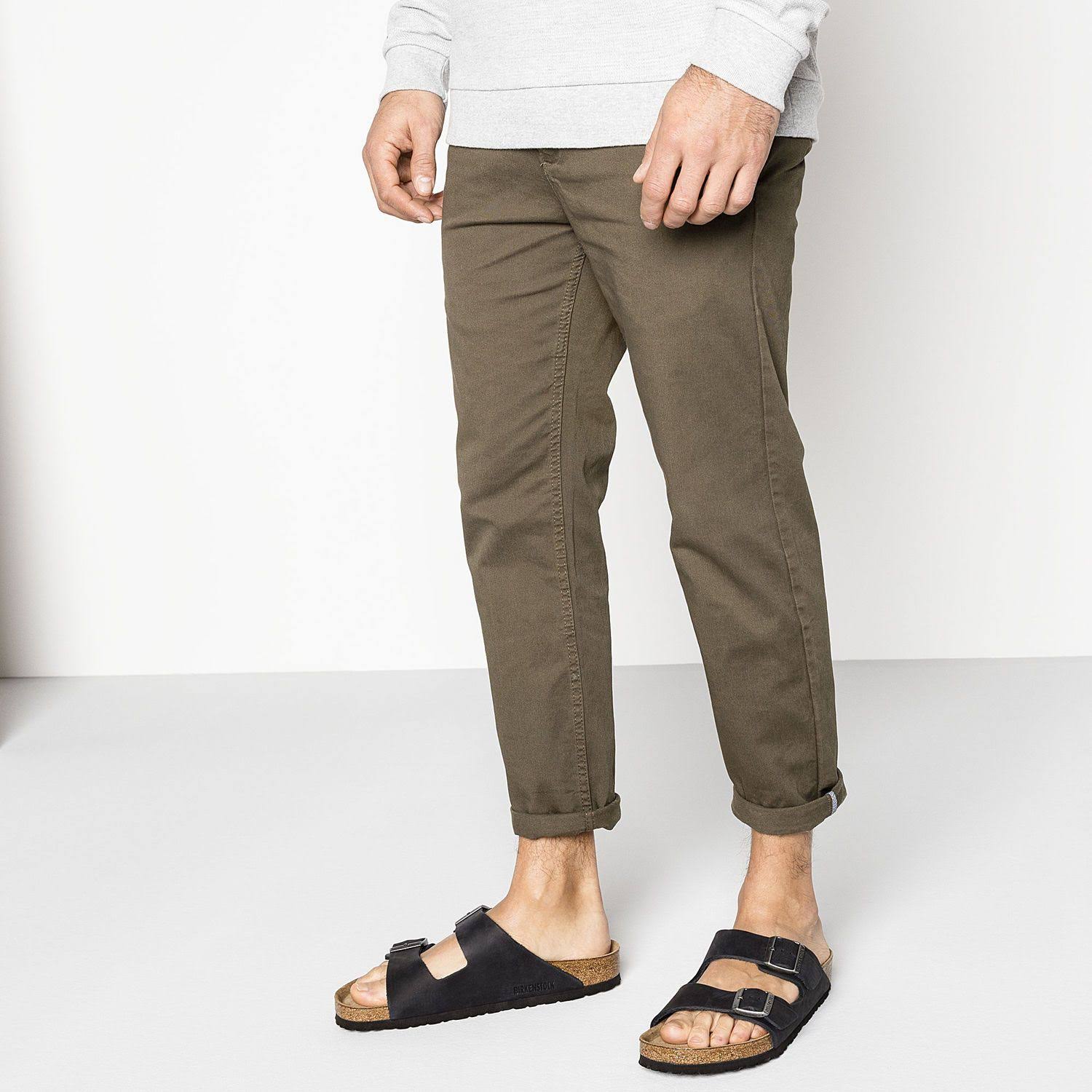 Birkenstock Arizona Soft Footbed Sandal - 45 - Black Oiled Leather