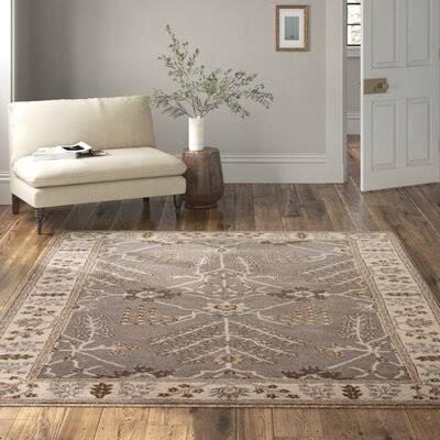 McCarron Handmade Tufted Wool Gray/Brown/Beige Area Rug Birch LANE? Rug Size: Rectangle 8' x 10'