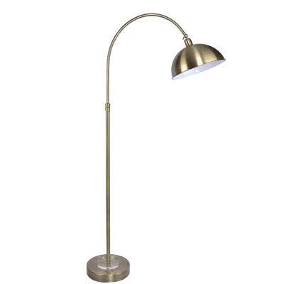Rahman 63.5x22 Arched/Arc Floor Lamp Base Finish Antique Soft Brass