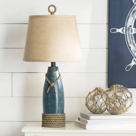 Milford 27x22 Table Lamp Breakwater Bay Base Color: Sea Blue