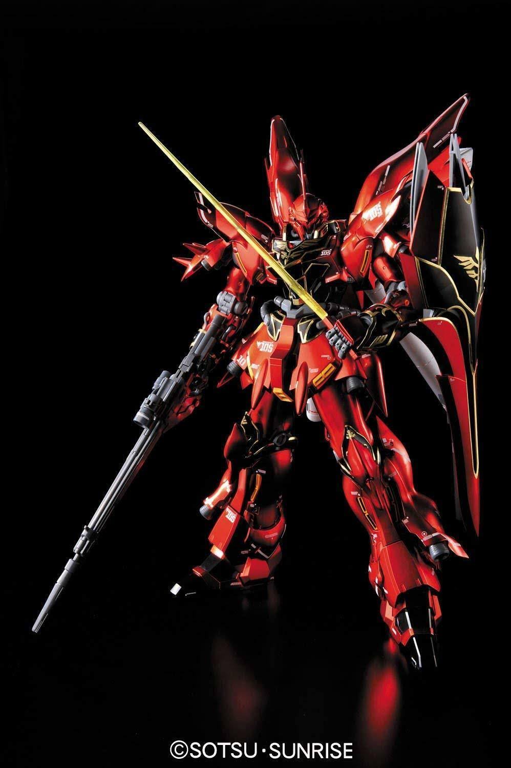Bandai 1/100 mg MSN-06S Sinanju Ver. KA Titanium Finish