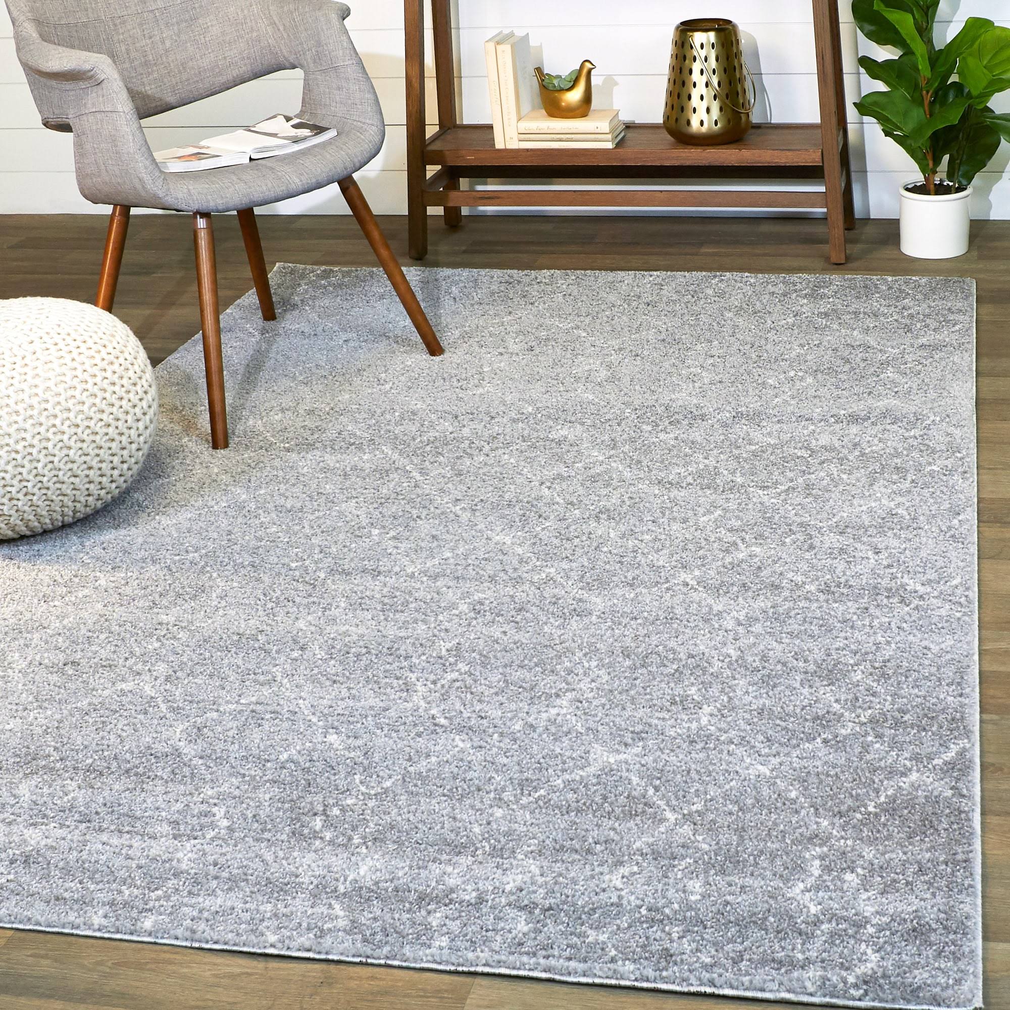 Reeves Moroccan Trellis Area Rug - 4&6x22 x 6& - Grey