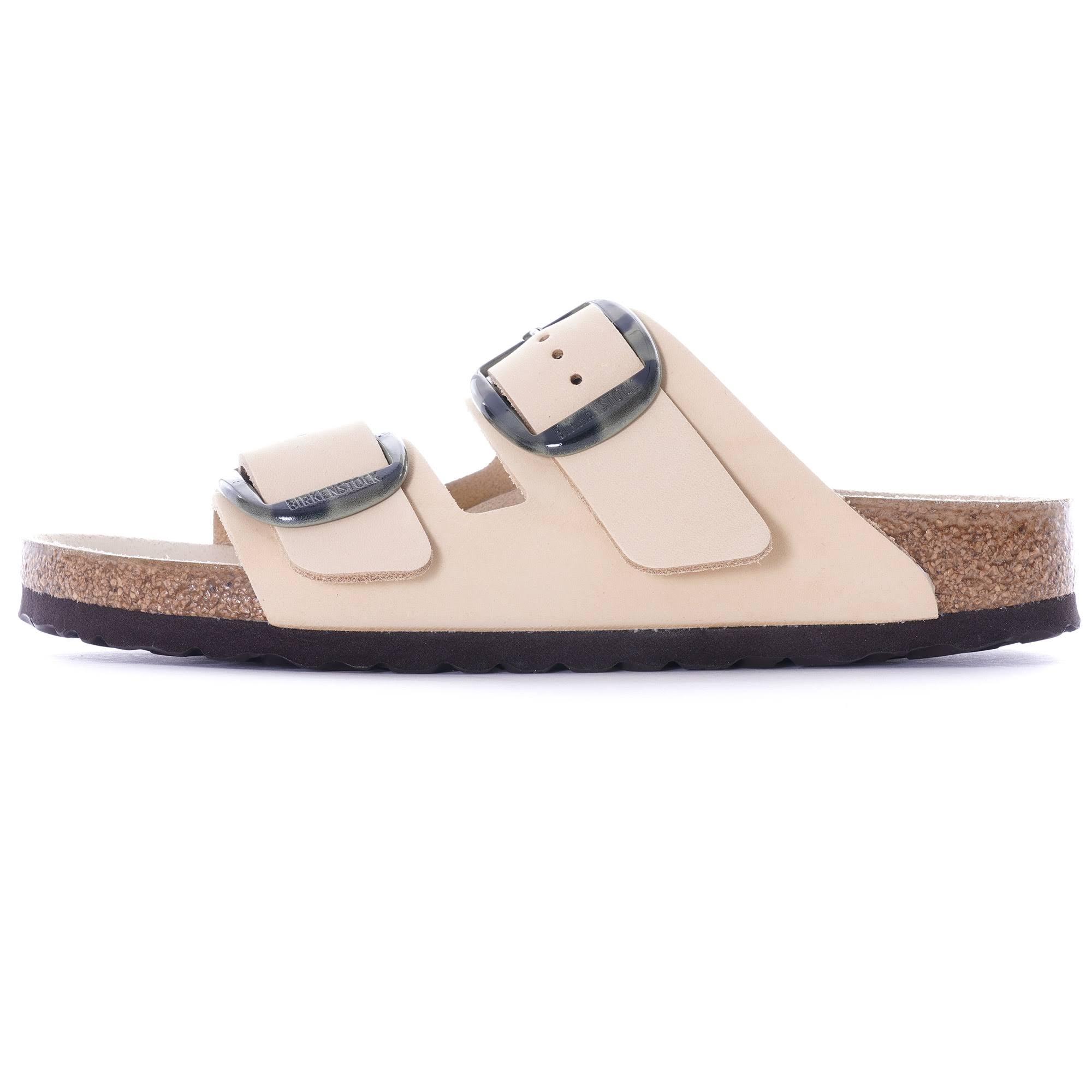 Birkenstock Womens Nubuck Leather Arizona Big Buckle | Almond | 101886