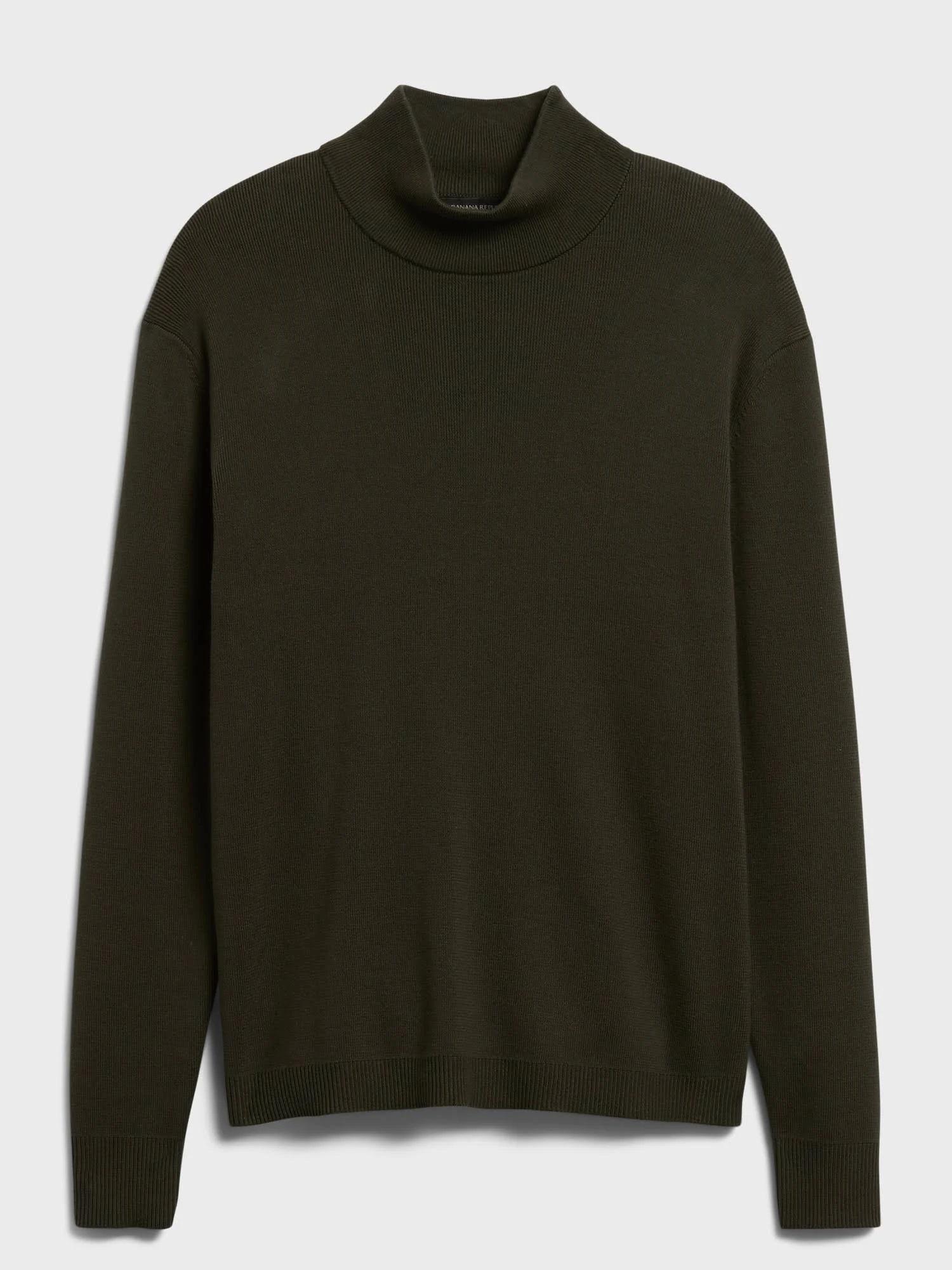 Banana Republic Men's Supima Mock-Neck Sweater So Shady Green Size L
