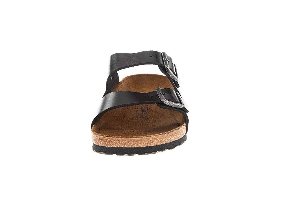 Birkenstock Arizona Soft Footbed - Leather Black Amalfi / 36 / Narrow