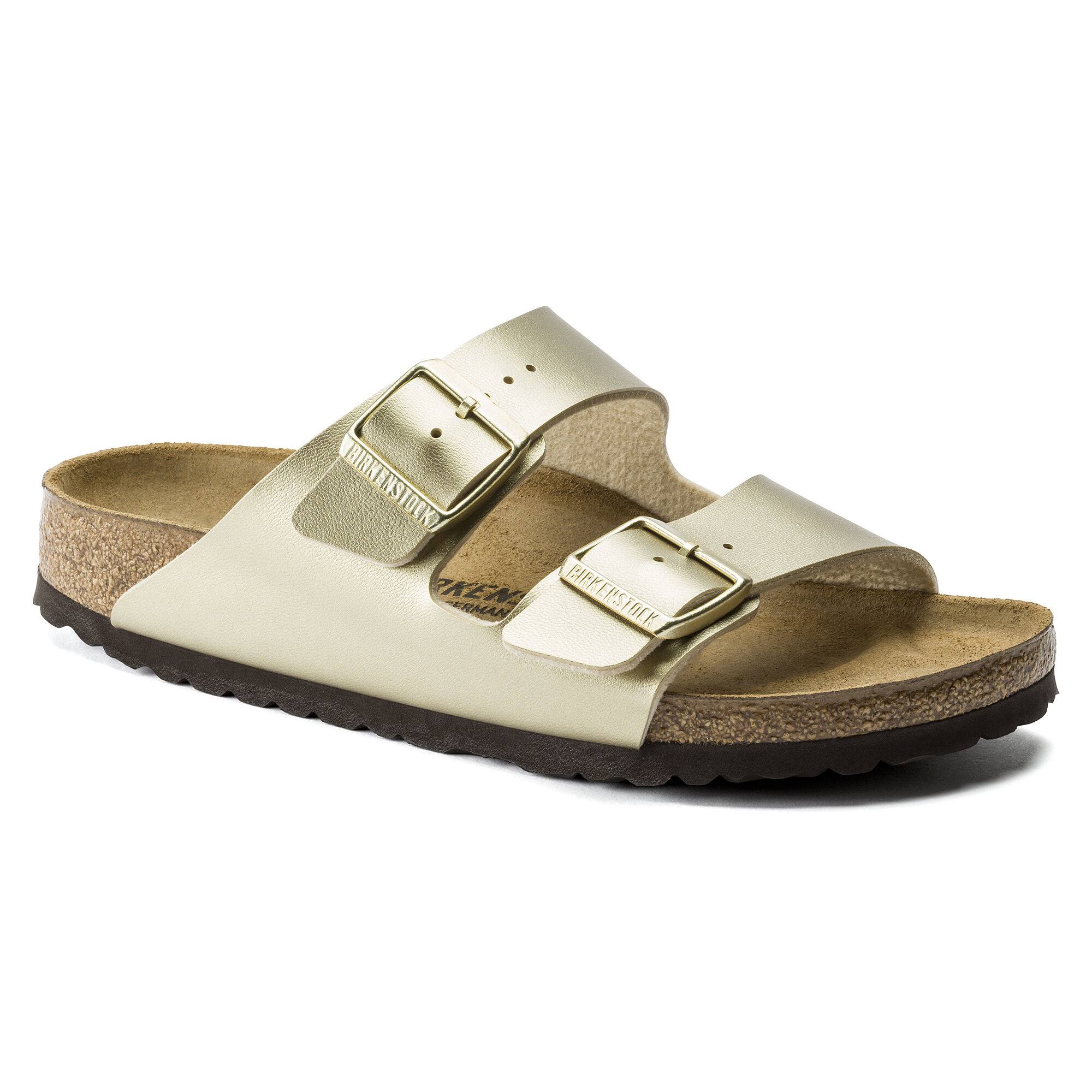 Birkenstock Arizona Birko-Flor Sandals - Gold