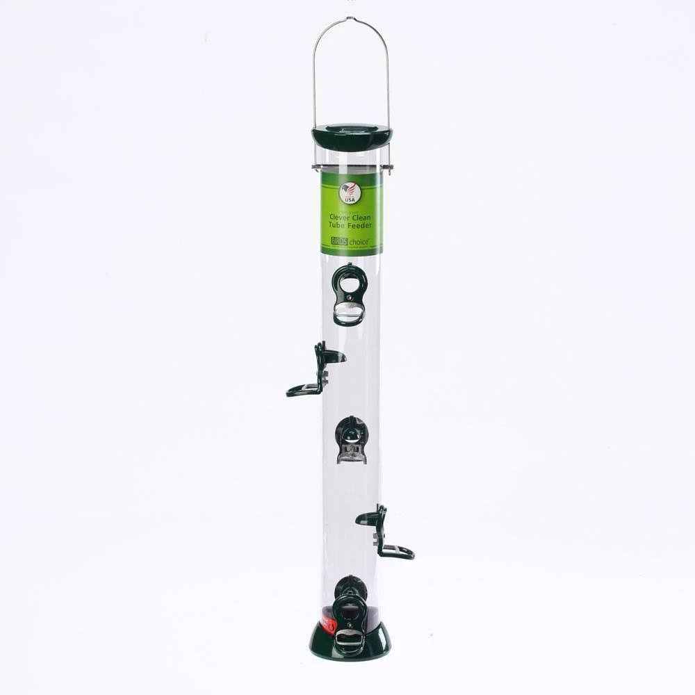 Birds Choice Clever Clean Tube Bird Feeder