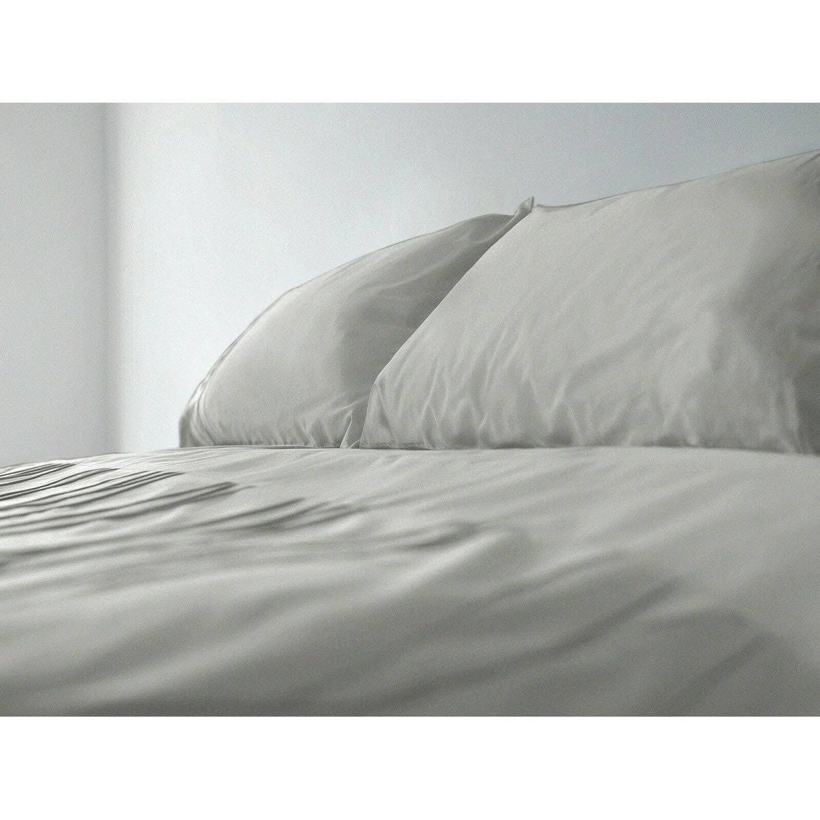 bebeak Luxury Stay Cool 1800 Count Bed Sheet Set Bamboo Feel Deep Pocket - Grey - King/California King