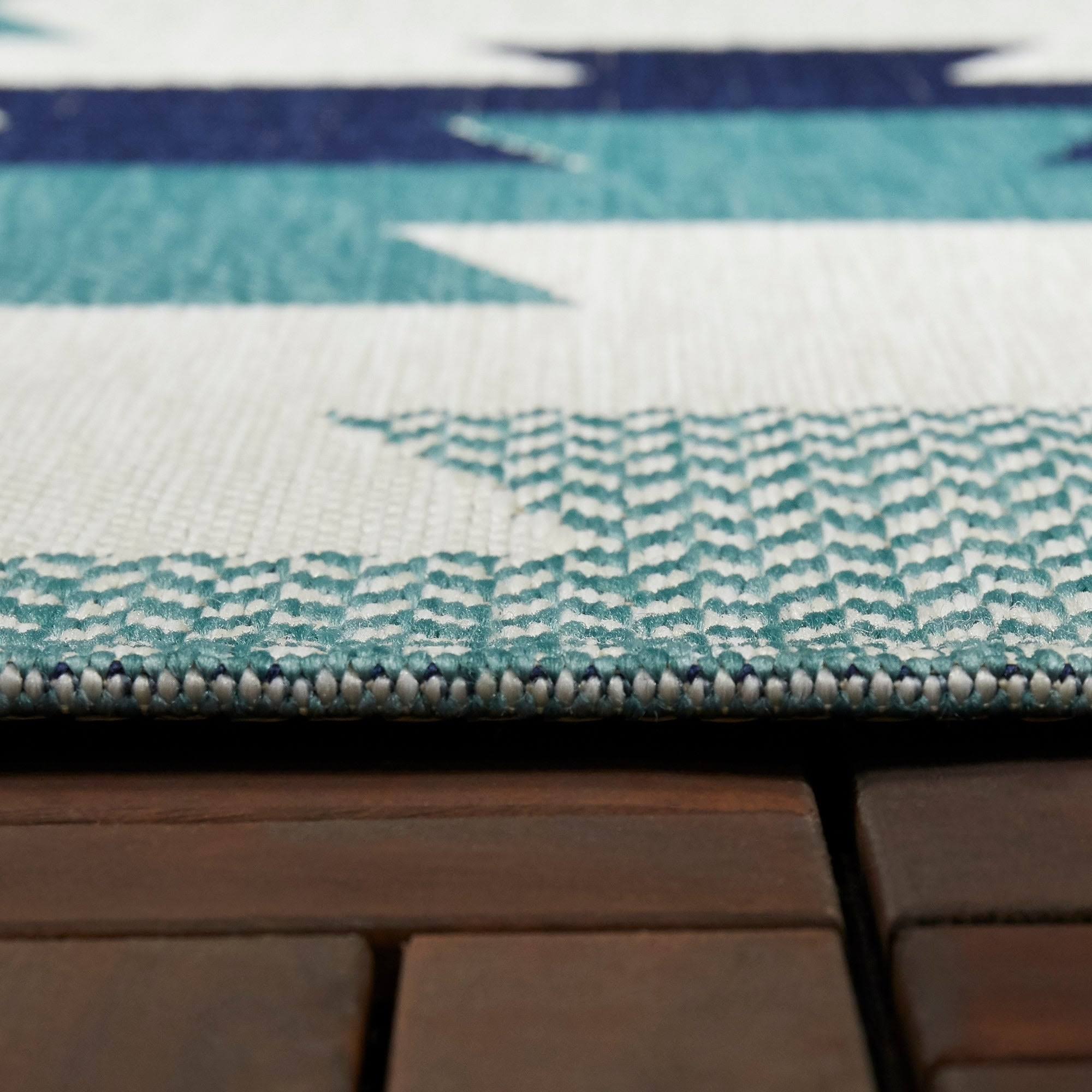 BALTA Levete Dark Brown 5 ft. x 7 ft. Southwestern Indoor/Outdoor Area Rug