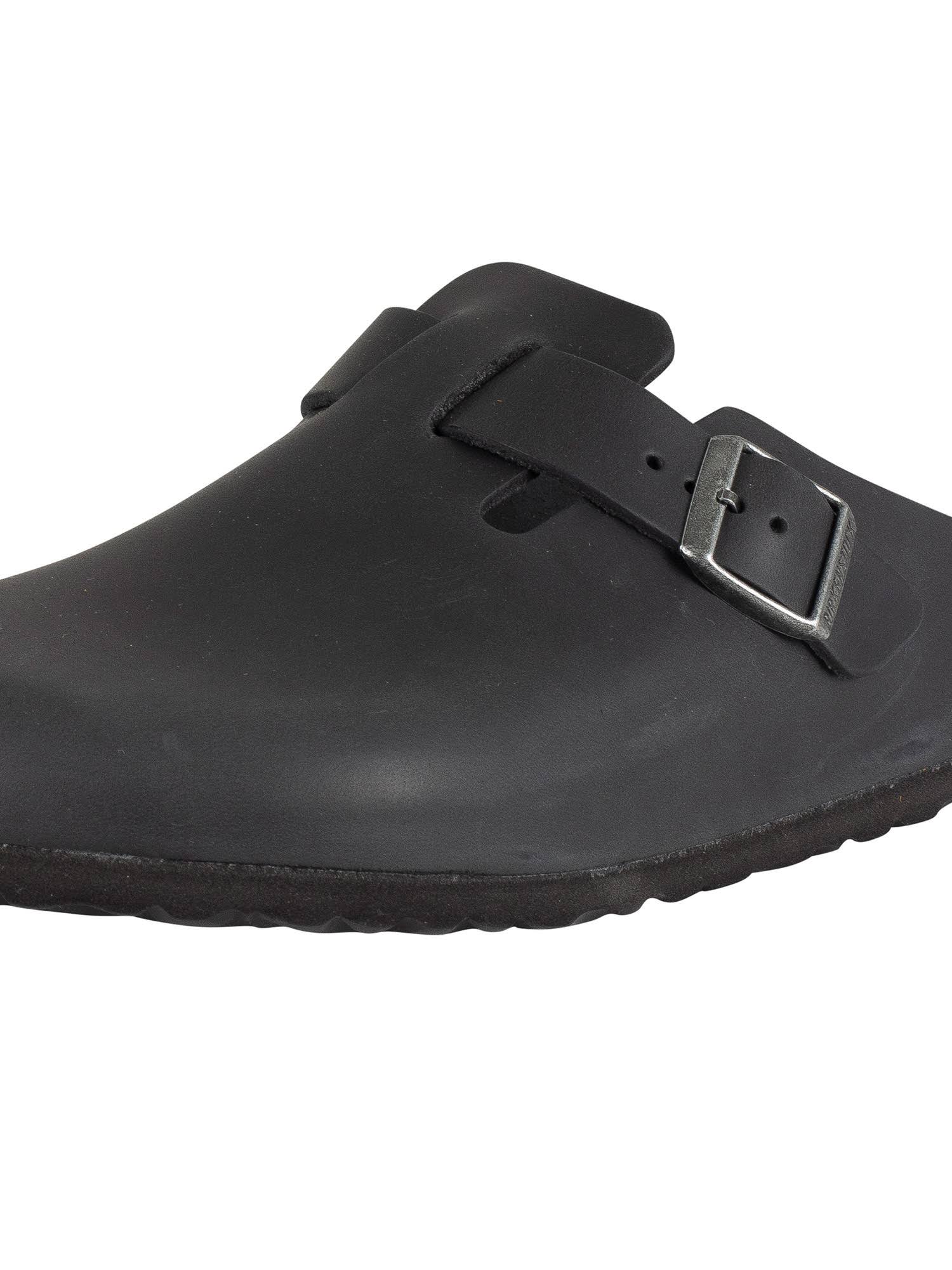 Birkenstock Boston Black Oiled Leather