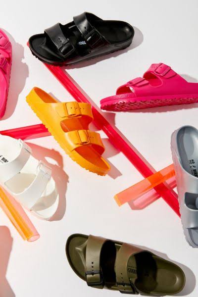 Birkenstock Arizona Eva Sandal in Black, Women's at Urban Outfitters