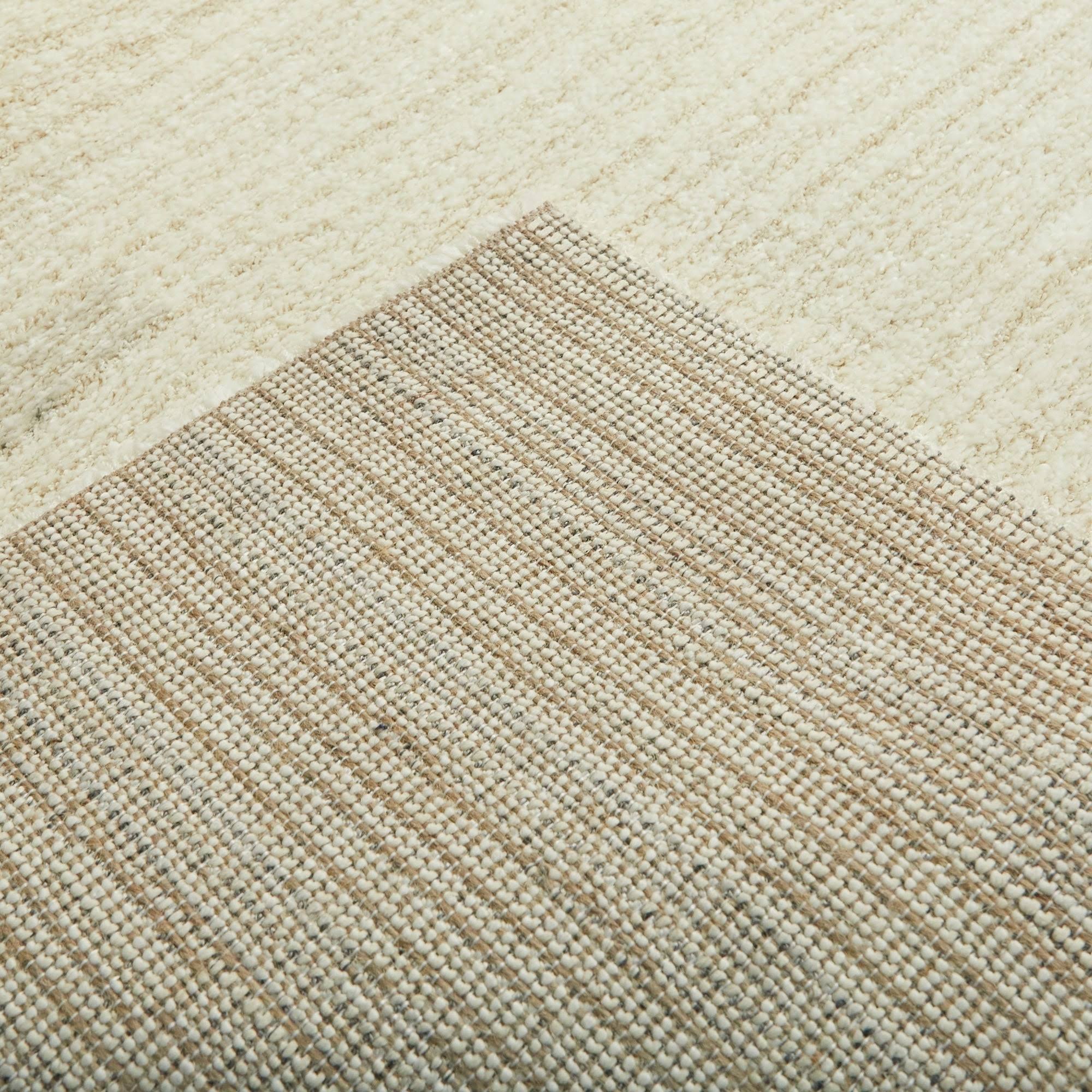 BALTA Callan White 8 ft. x 10 ft. Stripe Shag Area Rug