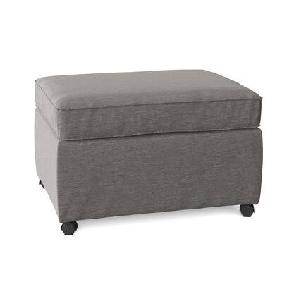 Birch Lane Manning 28x22 Rectangle Standard Ottoman Body Fabric: Sunbrella Flagship Pewter