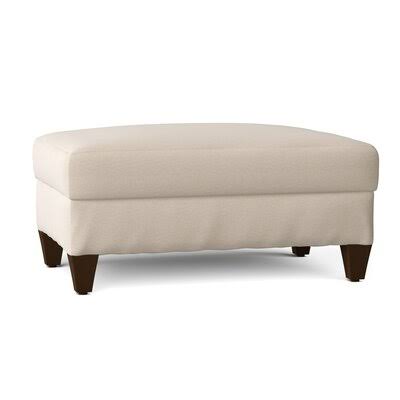 Birch Lane Fairchild 44x22 Rectangle Standard Slipcovered Ottoman Body Fabric: Bihar Natural