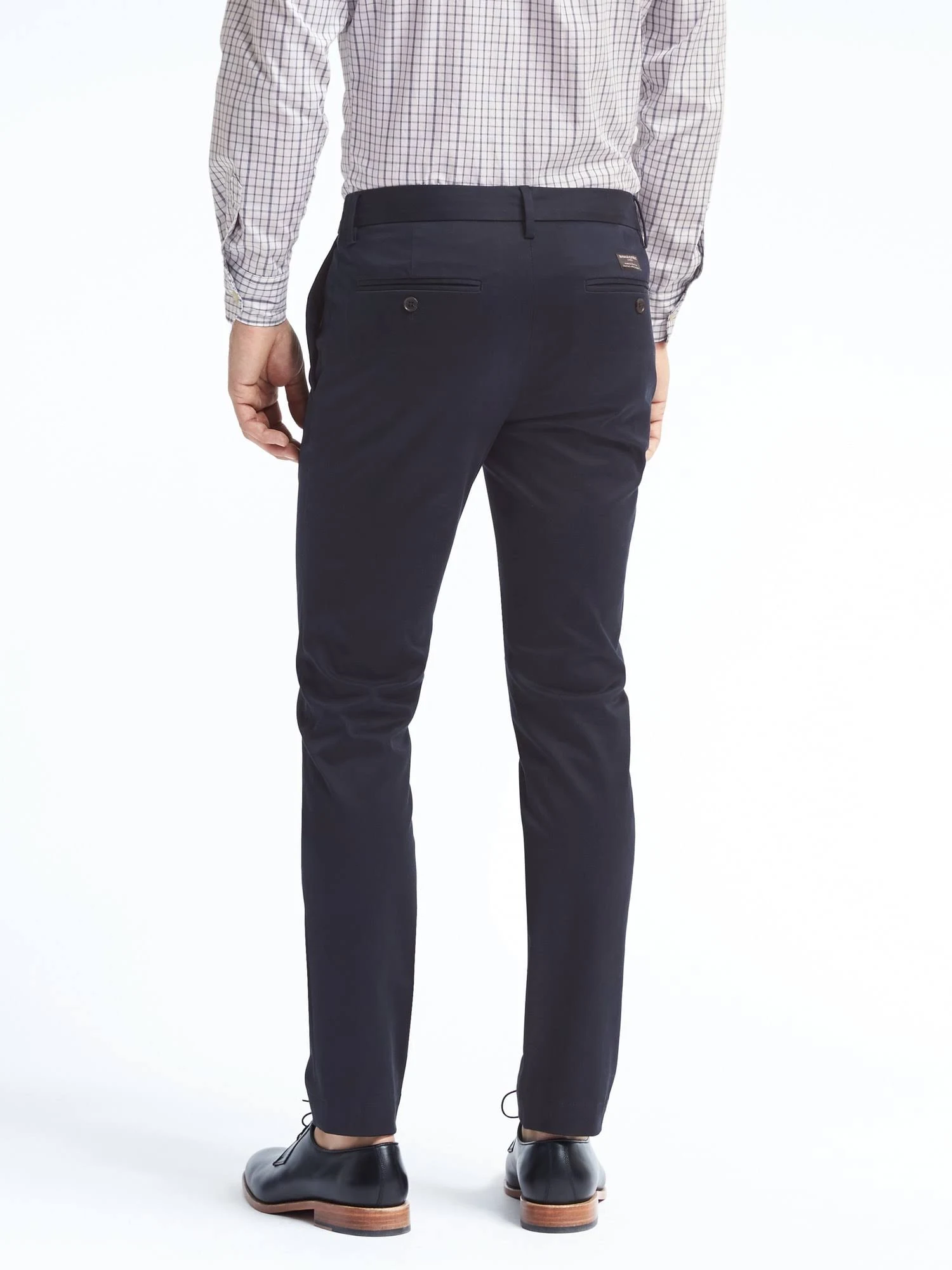 Banana Republic Men's Fulton Skinny Rapid Movement Chino Pant Navy Blue Size 42W 32L